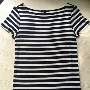 RALPH LAUREN Navy Striped Tee